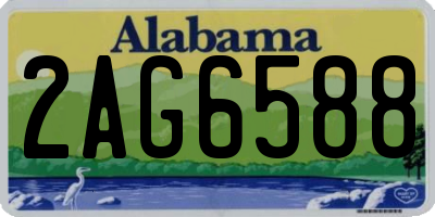 AL license plate 2AG6588