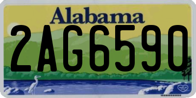 AL license plate 2AG6590