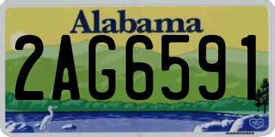 AL license plate 2AG6591