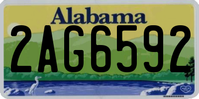 AL license plate 2AG6592