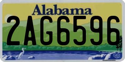AL license plate 2AG6596
