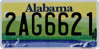 AL license plate 2AG6621