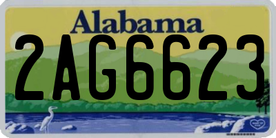AL license plate 2AG6623