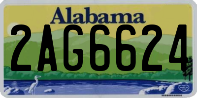 AL license plate 2AG6624