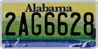 AL license plate 2AG6628