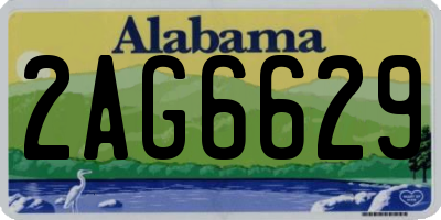 AL license plate 2AG6629