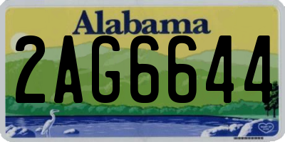 AL license plate 2AG6644