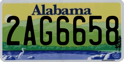 AL license plate 2AG6658