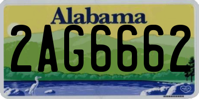 AL license plate 2AG6662