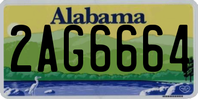 AL license plate 2AG6664