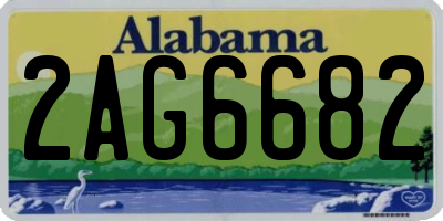 AL license plate 2AG6682