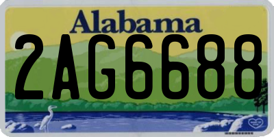 AL license plate 2AG6688