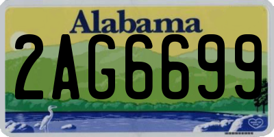 AL license plate 2AG6699