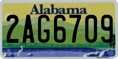 AL license plate 2AG6709