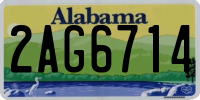 AL license plate 2AG6714