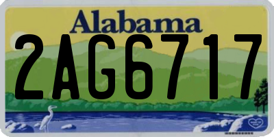 AL license plate 2AG6717