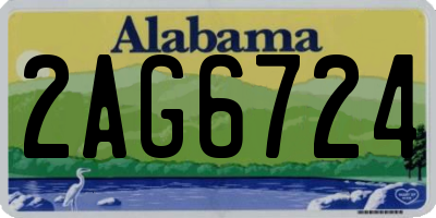 AL license plate 2AG6724