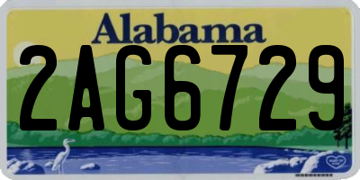 AL license plate 2AG6729