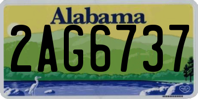 AL license plate 2AG6737