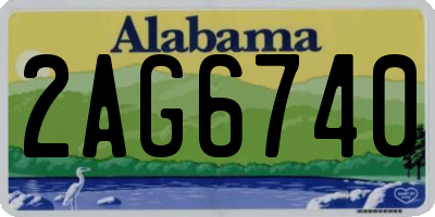AL license plate 2AG6740