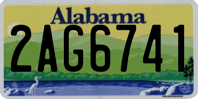 AL license plate 2AG6741