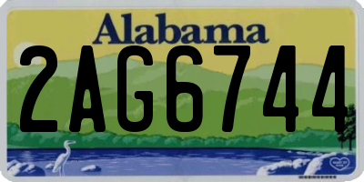 AL license plate 2AG6744