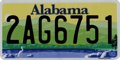 AL license plate 2AG6751