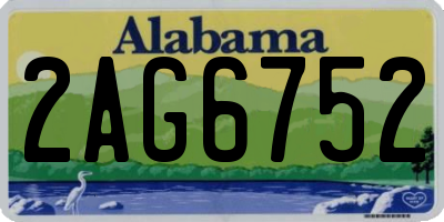 AL license plate 2AG6752