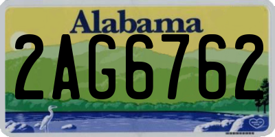 AL license plate 2AG6762
