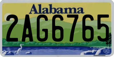 AL license plate 2AG6765