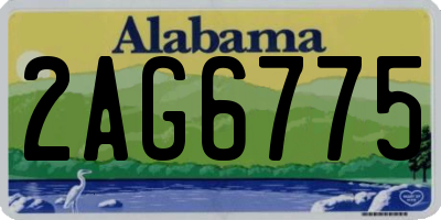 AL license plate 2AG6775
