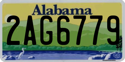 AL license plate 2AG6779