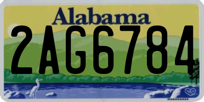 AL license plate 2AG6784