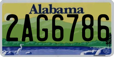 AL license plate 2AG6786