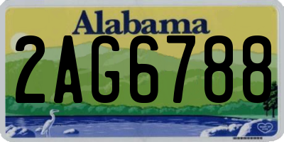 AL license plate 2AG6788