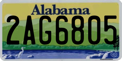 AL license plate 2AG6805