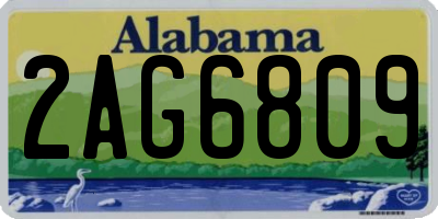 AL license plate 2AG6809