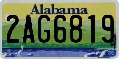 AL license plate 2AG6819