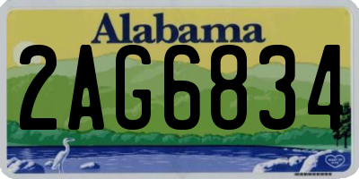 AL license plate 2AG6834