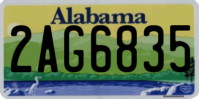 AL license plate 2AG6835