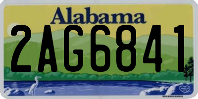 AL license plate 2AG6841