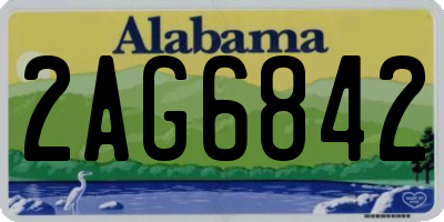 AL license plate 2AG6842