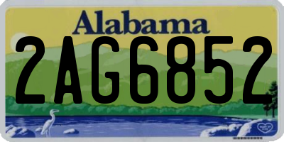AL license plate 2AG6852