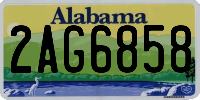 AL license plate 2AG6858