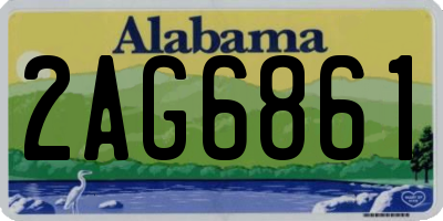 AL license plate 2AG6861