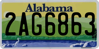 AL license plate 2AG6863