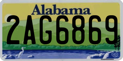 AL license plate 2AG6869
