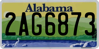 AL license plate 2AG6873