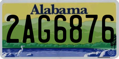 AL license plate 2AG6876