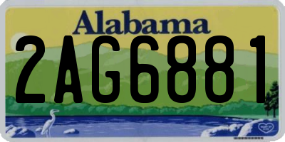 AL license plate 2AG6881